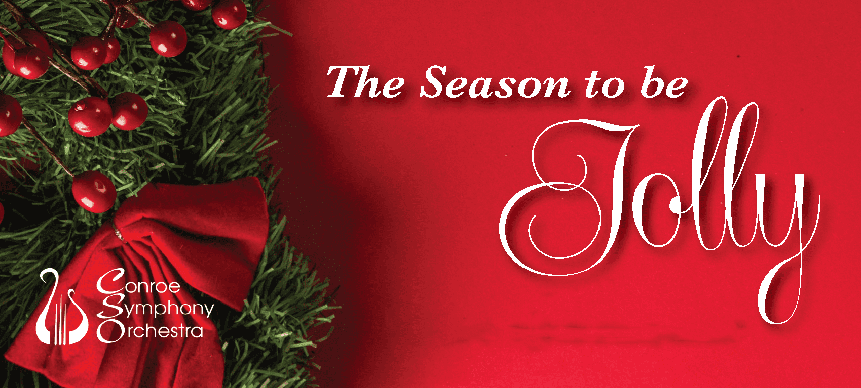A Season to Be Jolly Card on a Red Color Background